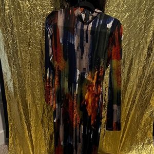 Multi colored art dress